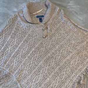 Karen Scott Knit Poncho
